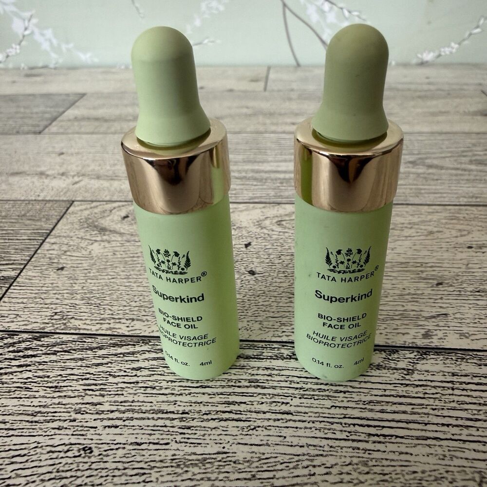 Tata Harper Superkind Bio-shield Face Oil .14 fl oz /4 ml Mini Travel Size Lot 2